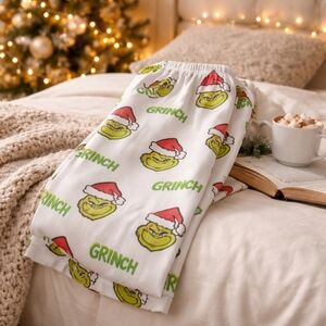 Grinch Kids Pajamas - White and Green